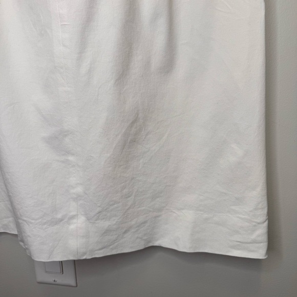 J Crew White A line Skirt Size 10 Neutral Minimalist - Picture 11 of 13